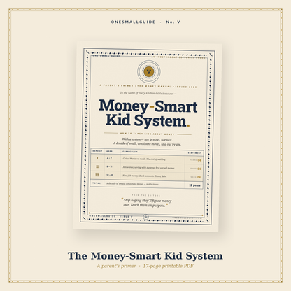 The Money-Smart Kid System — A Parent's Primer