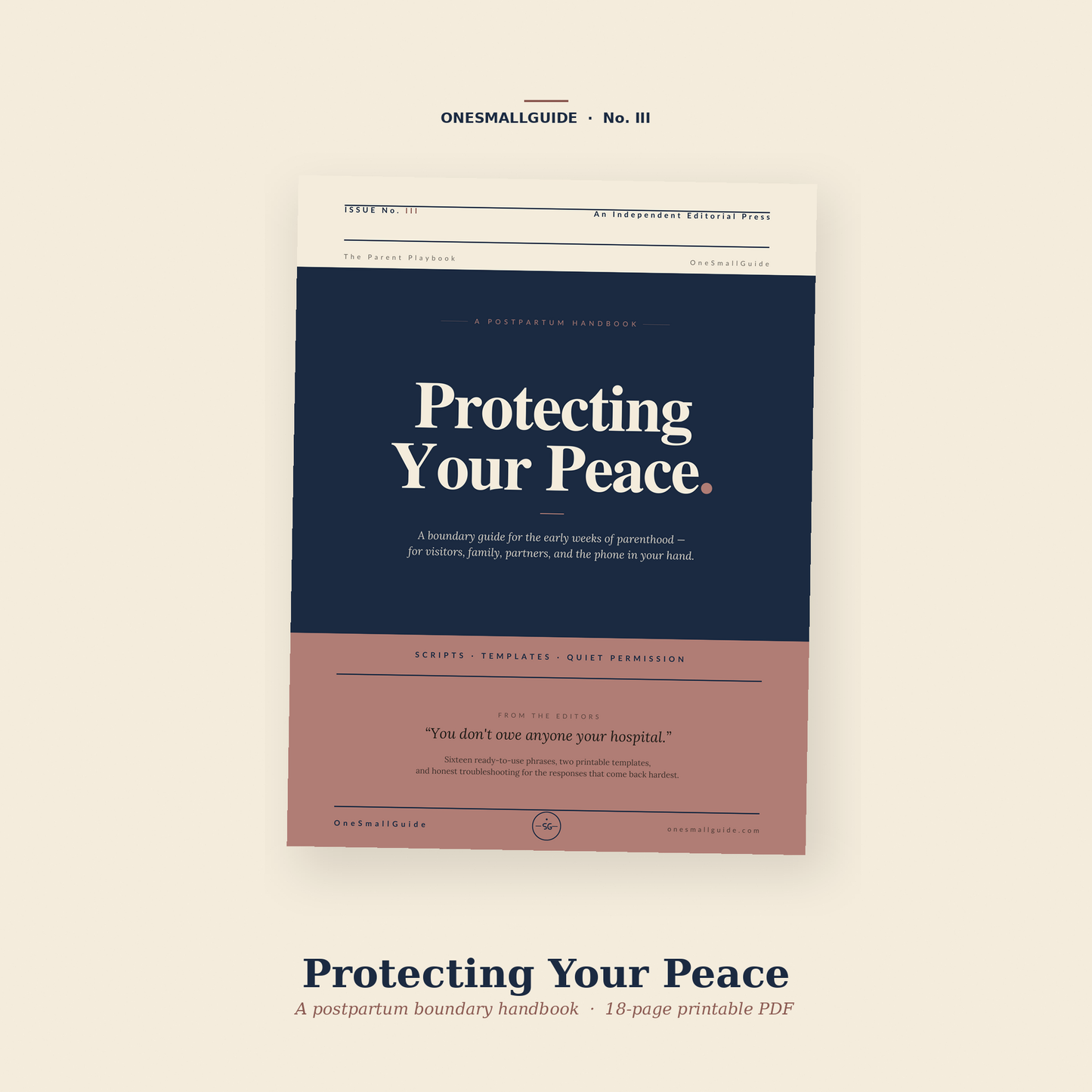 Protecting Your Peace — A Postpartum Boundary Handbook