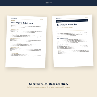 The Gentle Productivity Playbook — An Anti-Hustle Pacing Handbook