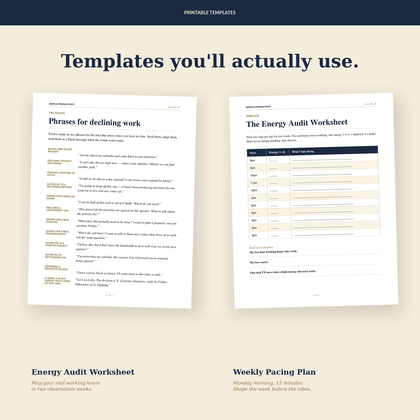 The Gentle Productivity Playbook — An Anti-Hustle Pacing Handbook
