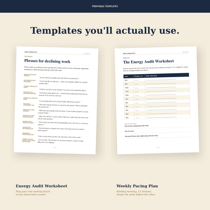 The Gentle Productivity Playbook — An Anti-Hustle Pacing Handbook