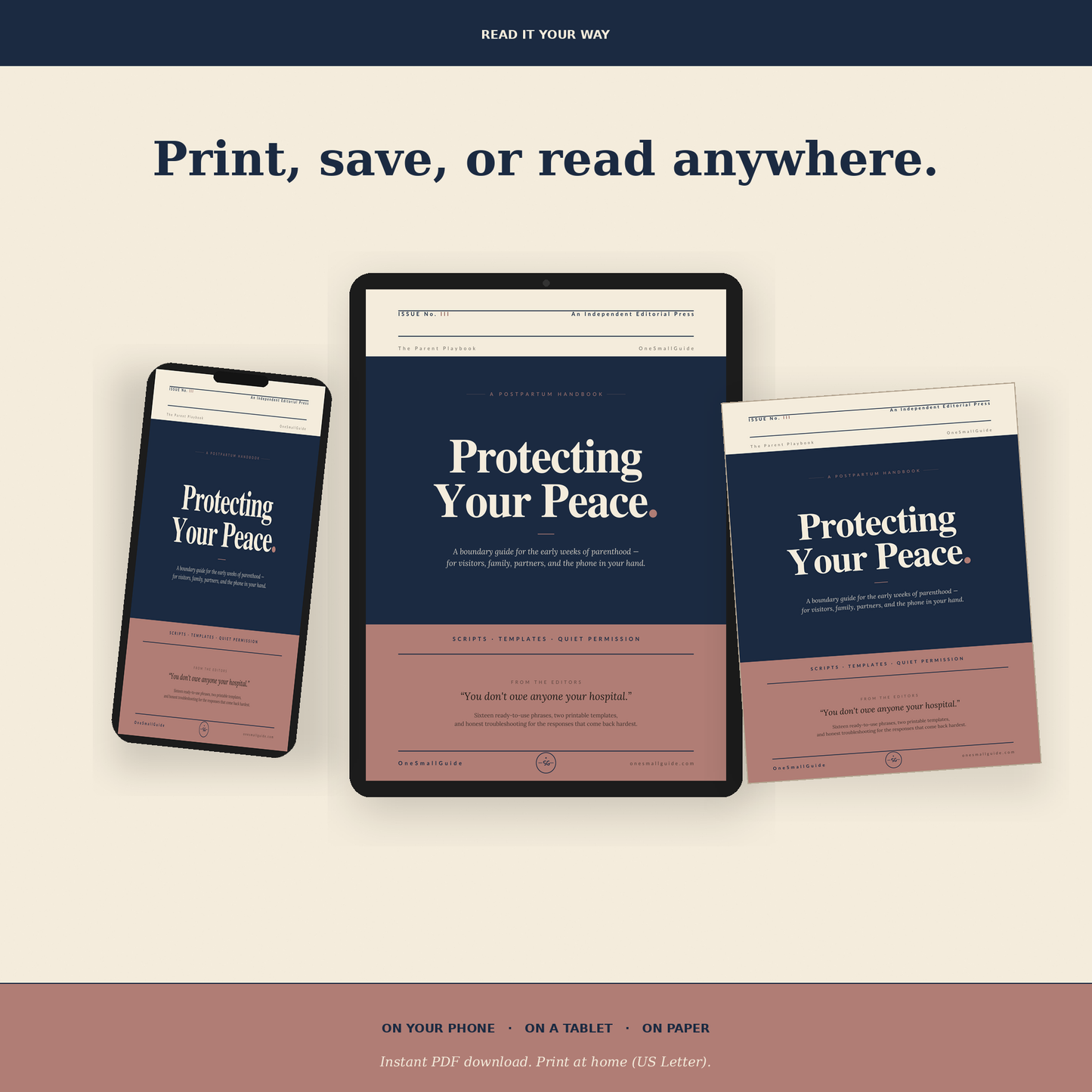 Protecting Your Peace — A Postpartum Boundary Handbook