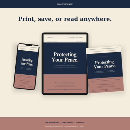 Protecting Your Peace — A Postpartum Boundary Handbook